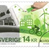 Tänk grönt på nytt frimärke 14 januari 2016