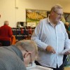 En glad Christer Hugosson från CL-Frimärken från namnvackra Fågelsångsgatan i Helsingborg.