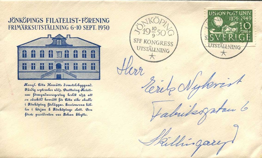 Utställning och kongress i Jönköping 1950