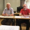 Presidiet (Christer Brunström och Mats Edström) under årsmötet